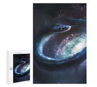 Puzzles pour Adolescents Cosmic Serpent Galaxy Artwork Puzzle Anti-Stress pour Adolescents Chaque Pièce Est Unique - Idéal comme Cadeau pour Toute La Famille 1000 PCS
