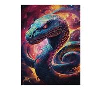 Puzzles pour Adolescents Cosmic Serpent Portrait Jeux Relaxants, Amusants Et Humoristiques - Cadeau d'anniversaire, Cadeaux, 52x38cm/1000pcs