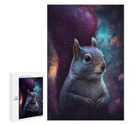 Puzzles pour Adolescents Cosmic Squirrel Art Print-13 Puzzles pour Adolescents : Améliorent La Mémoire. Chaque Pièce Est Unique - Idée Cadeau d'anniversaire Unique 1000 PCS