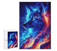 Puzzles pour Adolescents Cosmic Wolf Art Print-1 Casse-tête pour Adolescents : Analyse Et Logique, Difficile Et Stimulant, Idéal comme Cadeau 1000 PCS