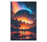 Puzzles pour Adolescents Couple Galaxy Realm Planet Puzzles pour Adultes, Jouets, Décoration Murale, Cadeaux Et Idées Cadeaux Uniques pour Anniversaires 75x50cm/1000pcs