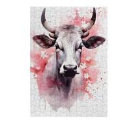 Puzzles pour Adolescents Cow Puzzle pour Adultes : Jeu Manuel Amusant Et Stimulant, 38x26cm/1000pcs
