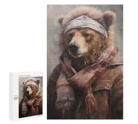 Puzzles pour Adolescents Cozy Brown Bear Puzzle Adulte - Décoration Murale - Découpe De Précision pour Les Gamers 1000 PCS