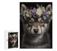 Puzzles pour Adolescents Cute Baby Fluffy Wolf Puzzles pour Adultes Jeux Relaxants Qui Améliorent La Mémoire Cadeaux Uniques pour Un Anniversaire Et Noël 300 PCS