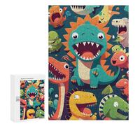 Puzzles pour Adolescents Cute Dinosaur Animal Puzzles pour Adultes - Jeu Manuel - Niveau De Difficulté Élevé - Idée Cadeau Originale pour Un Anniversaire 300 PCS