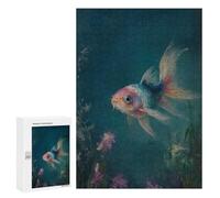 Puzzles pour Adolescents Cute Fish Painting Puzzle Adulte - Décoration Murale - Découpe De Précision pour Les Gamers 300 PCS