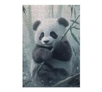 Puzzles pour Adolescents Cute Panda with Bamboo Shoot Puzzles pour Adultes Jeu Manuel Décoration Intérieure Est Idéal comme Cadeau 38x26cm/1000pcs