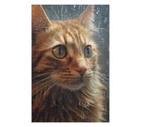 Puzzles pour Adolescents Cute Wet Cat Puzzles pour Adultes, Jouet, Décoration Murale, Décoration Intérieure, Défi À Réaliser 75x50cm/1000pcs