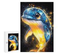 Puzzles pour Adolescents Cute Whale Illustration Animal Puzzle Adulte - Décoration Murale - Découpe De Précision pour Les Gamers 1000 PCS
