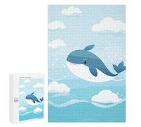 Puzzles pour Adolescents Cute Whale Kawaii Nursery Puzzles pour Adultes Jeux Relaxants Qui Améliorent La Mémoire Cadeaux Uniques pour Un Anniversaire Et Noël 1000 PCS