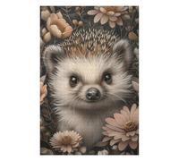 Puzzles pour Adolescents Cute Whimsical Hedgehog Puzzles Anti-Stress, Jouets pour Se Détendre À La Maison, Cadeaux d'anniversaire Et Cadeaux Uniques 75x50cm/1000pcs