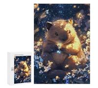 Puzzles pour Adolescents Cute Wombat Dreamy Artwork - Little Paws Puzzles pour Adultes, Jouets Anti-Stress, Difficile, Cadeau d'anniversaire, Cadeaux, 300 PCS