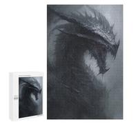 Puzzles pour Adolescents Dark Fantasy Dragon Artwork -1 Puzzle Anti-Stress pour Adolescents Chaque Pièce Est Unique - Idéal comme Cadeau pour Toute La Famille 1000 PCS