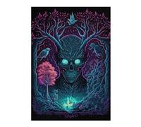 Puzzles pour Adolescents Dark Forest Spirit Puzzles pour Adultes Jeu Manuel Décoration Intérieure Est Idéal comme Cadeau 38x26cm/1000pcs