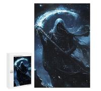 Puzzles pour Adolescents Dark Wizard Holding Crescent Moon Puzzle Anti-Stress pour Adolescents Chaque Pièce Est Unique - Idéal comme Cadeau pour Toute La Famille 1000 PCS