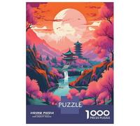 Puzzles pour Adolescents De 1000 Pièces Amazing Colorful Landscape Puzzles pour Adultes Jeux Relaxants, Amusants Et Humoristiques Cadeaux d'anniversaire Uniques 38x26cm/1000pcs