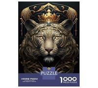 Puzzles pour Adolescents De 1000 Pièces Ancient Tiger King Art Puzzles pour Adultes, Jeux Familiaux, Décoration Murale, Défi Éducatif 70x50cm/1000pcs
