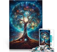 Puzzles pour Adolescents de 1000 pièces Arbre de Vie Cosmique Défi Difficile pour soulager Le Stress Une œuvre d'art 38x26cm