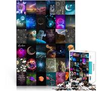 Puzzles pour Adolescents de 1000 pièces Art de la mosaïque planétaire Casse-tête Chaque pièce est Unique - Jeu Familial Stimulant et Amusant 52x38cm