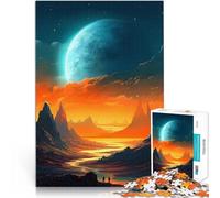 Puzzles pour Adolescents de 1000 pièces Art des Montagnes et des planètes Jeu intellectuel Améliorer la mémoire 75x50cm