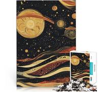 Puzzles pour Adolescents de 1000 pièces Art des planètes cosmiques Jeu Familial pour et Offrir en Cadeau à Toute la Famille 52x38cm