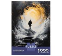 Puzzles Pour Adolescents De 1000 Pièces Ascend Into Light - Mystical Journey Upward Into The Unknown Puzzle Pour Adultes - Jeu De Réflexion - Améliore La Mémoire - Cadeaux Pour Amis Et Famille 52x38cm