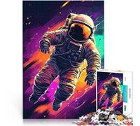 Puzzles pour Adolescents de 1000 pièces Astronaute Flottant dans l'espace Jeu de Quiz Renforcer l'amour Entre Les Couples 75x50cm