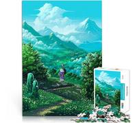 Puzzles pour Adolescents de 1000 pièces Au Village Jouets Jeux éducatifs Soulagement du Stress Cadeau d'anniversaire, Cadeaux 26x38cm