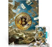 Puzzles pour Adolescents de 1000 pièces Bitcoin Crypto-Monnaie Jouets éducatifs d'apprentissage Œuvre d'art 38x26cm