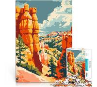 Puzzles pour Adolescents de 1000 pièces Bryce Canyon, Utah, Nature Analyse et logique Renforcer l'amour Entre Les Couples 75x50cm