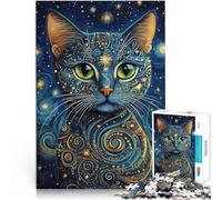 Puzzles pour Adolescents de 1000 pièces Chat Kintsugi Abstrait~ Jouets Jeux éducatifs Soulagement du Stress Cadeau Amusant 75x50cm