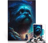 Puzzles pour Adolescents de 1000 pièces Chien Shih Tzu fictif Jouets Jeux éducatifs Soulagement du Stress décoration Murale 52x38cm