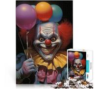 Puzzles pour Adolescents de 1000 pièces Clown Effrayant Entraînez Votre Cerveau et Vos Mains Une œuvre d'art 75x50cm