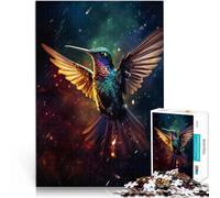 Puzzles pour Adolescents de 1000 pièces Colibri pluvieux épique Défi Difficile pour soulager Le Stress Décoration Parfaite 38x26cm