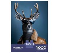 Puzzles pour Adolescents De 1000 Pièces Cool Deer Modern with Sung Puzzle, Jeu Manuel, Décoration Murale, Idéal comme Cadeau pour Toute La Famille 70x50cm/1000pcs