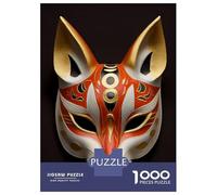Puzzles pour Adolescents De 1000 Pièces Cunning Fox Kitsune Mask Puzzles pour Adolescents - Jeu Manuel - Défi Difficile - Difficile À Terminer 52x38cm/1000pcs