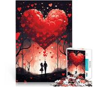 Puzzles pour Adolescents de 1000 pièces Cœur d'amour Réduction du Stress intéressante est idéal comme Cadeau pour Toute la Famille 75x50cm