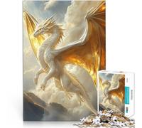 Puzzles pour Adolescents de 1000 pièces Dragon angélique Jeux éducatifs Décoration d'intérieur Une œuvre d'art 50x70cm