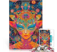 Puzzles pour Adolescents de 1000 pièces Être Cosmique psychédélique Jouets éducatifs Cadeau d'anniversaire, Cadeaux, décoration Murale 75x50cm