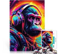 Puzzles pour Adolescents de 1000 pièces Explorateur de gorilles galactiques Impossible Offrir en Cadeau à Toute la Famille 75x50cm