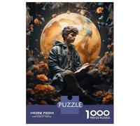 Puzzles pour Adolescents De 1000 Pièces Explore The World Through Books Puzzles pour Adultes Jeux Relaxants, Amusants Et Humoristiques Cadeaux d'anniversaire Uniques 38x26cm/1000pcs