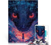 Puzzles pour Adolescents de 1000 pièces Face au Dragon Séjour Anti-Stress pour Tuer Le Temps Jeu éducatif pour Anniversaire, Noël 26x38cm