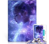Puzzles pour Adolescents de 1000 pièces Fille d'anime samouraï Mystique Jeux Amusants Jeu éducatif pour Anniversaire, Noël 38x26cm