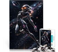 Puzzles pour Adolescents de 1000 pièces Fille de l'espace Science-Fiction Jeu de Quiz Décoration d'intérieur et Cadeaux Uniques 75x50cm