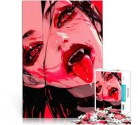 Puzzles pour Adolescents de 1000 pièces Fille Vampire d'anime Yandere Défi Difficile Car C'est Un pour Toute la Famille 50x70cm