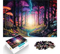 Puzzles pour Adolescents de 1000 pièces Forêt Magique Difficile à réaliser mais Amusant et Humoristique Décoration d'intérieur 26x38cm