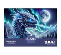 Puzzles pour Adolescents De 1000 Pièces Frost Dragon Fantasy Art Print Puzzle pour Adultes - Jeu De Réflexion - Améliore La Mémoire - Cadeaux pour Amis Et Famille 70x50cm/1000pcs