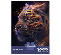 Puzzles pour Adolescents De 1000 Pièces Galaxy Gold Tiger Animal Puzzle pour Adultes - Jeu De Réflexion - Améliore La Mémoire - Cadeaux pour Amis Et Famille 52x38cm/1000pcs