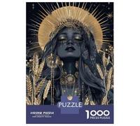 Puzzles pour Adolescents De 1000 Pièces Golden Goddess Wall Art Print Puzzles pour Adultes Jeux Relaxants, Amusants Et Humoristiques Cadeaux d'anniversaire Uniques 52x38cm/1000pcs