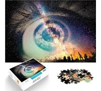 Puzzles pour Adolescents de 1000 pièces Œil du Ciel Intemporel Jouet éducatif intellectuel décompressant Jeu de défi Unique 38x26cm